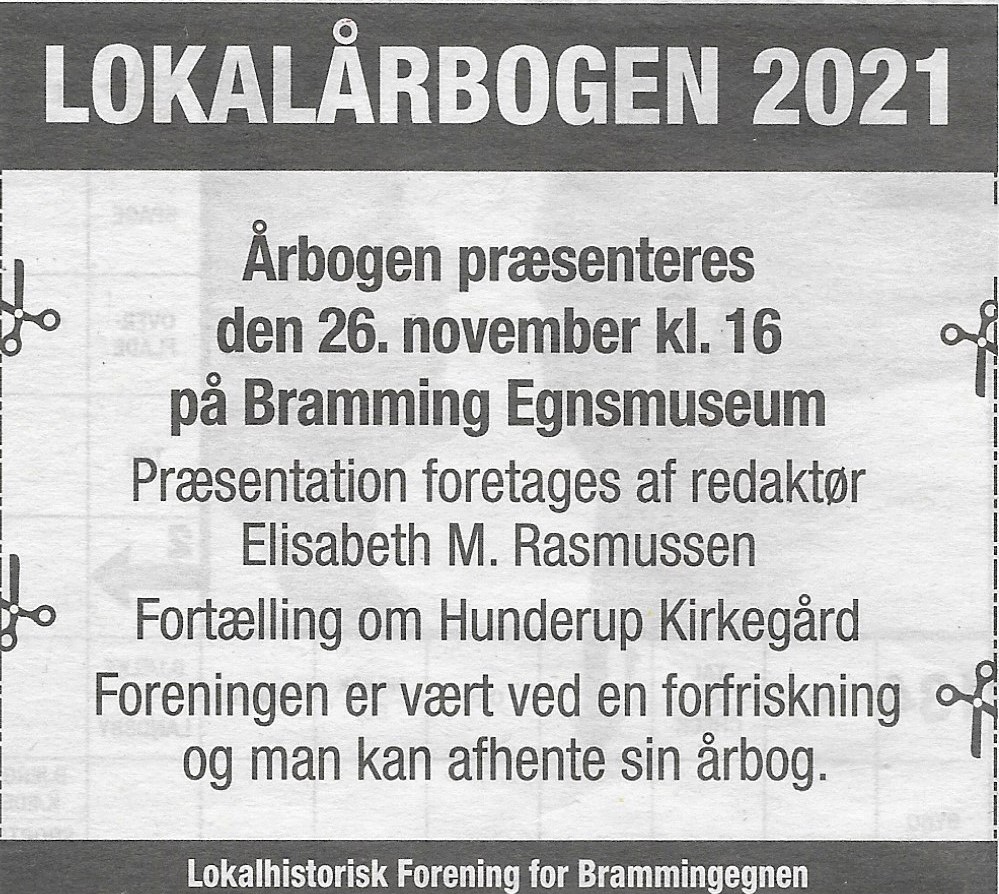 Annoncering for Lokalårbog 2021